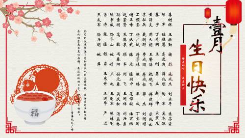 【生日祝?！抗ё?月生日的員工生日快樂(lè)！