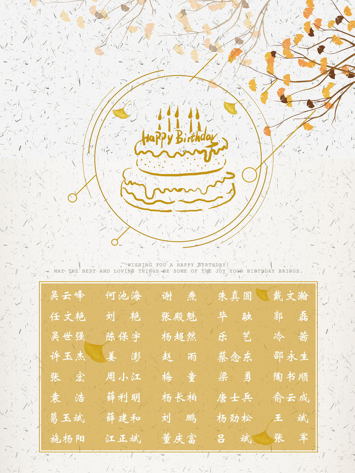 【生日祝福】恭祝9月生日的員工生日快樂(lè)！